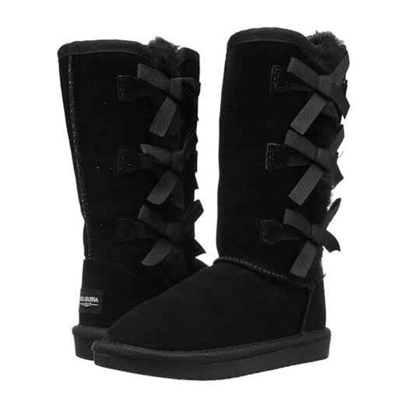 Gorgeous Koolaburra by Ugg Victoria Tall Bow boots Girls size 1 - Picture 5 of 5
